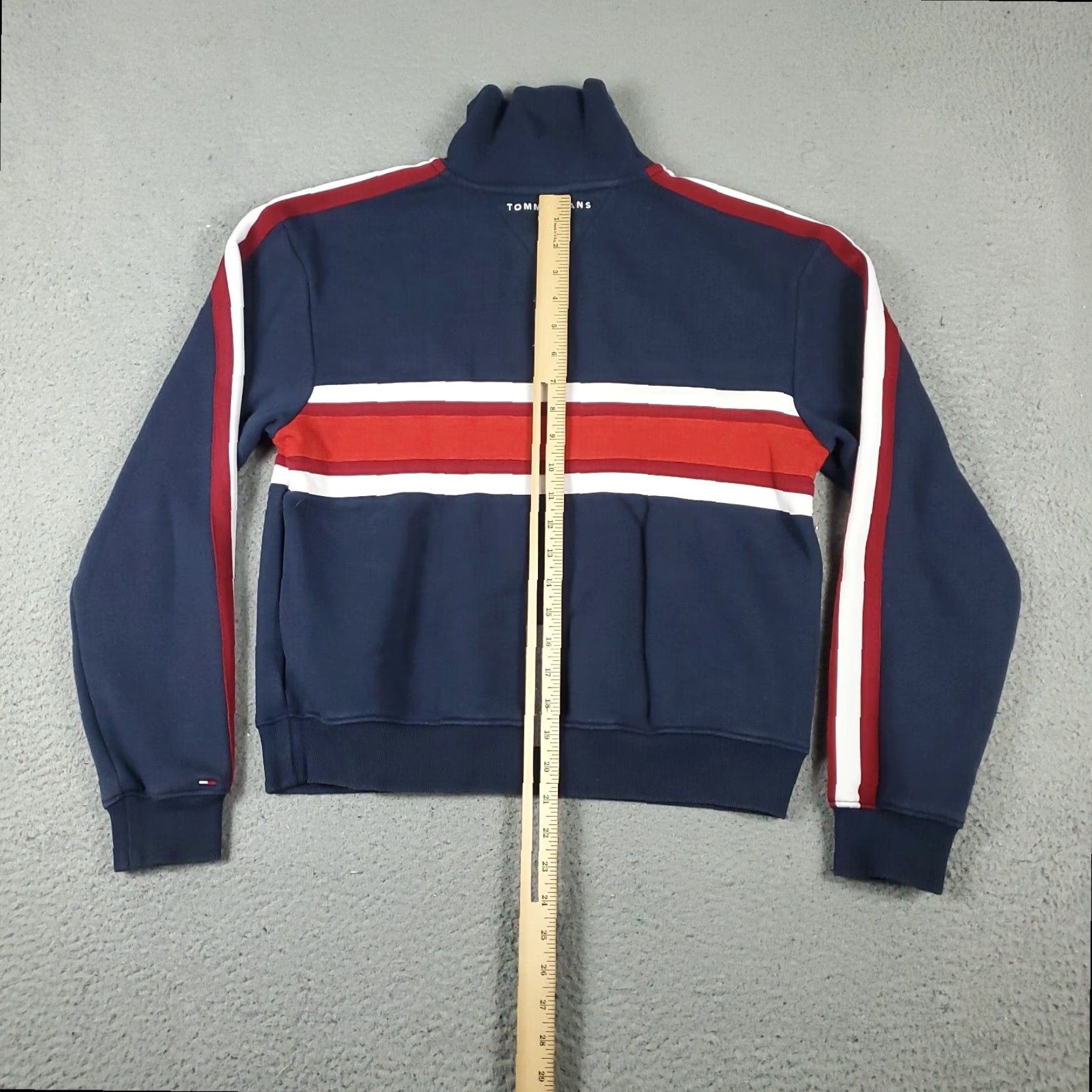 Tommy Hilfiger Tommy Hilfiger Sweater Womens Medium Blue 1/4 Zip Pullover Size M / US 6-8 / IT 42-44 - 6 Thumbnail