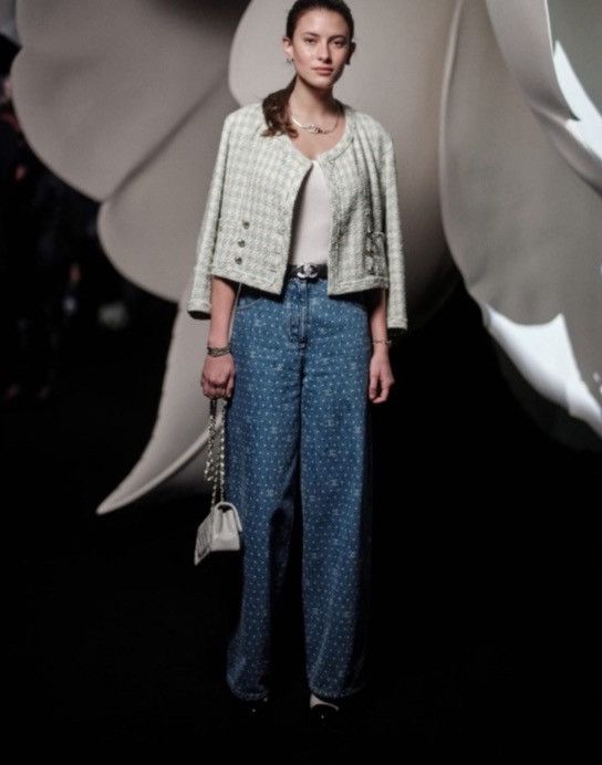 Chanel CHANEL 2023 RUNWAY MINT ECRU TWEED CROP JACKET SIZE 36 Size S / US 4 / IT 40 - 11 Thumbnail