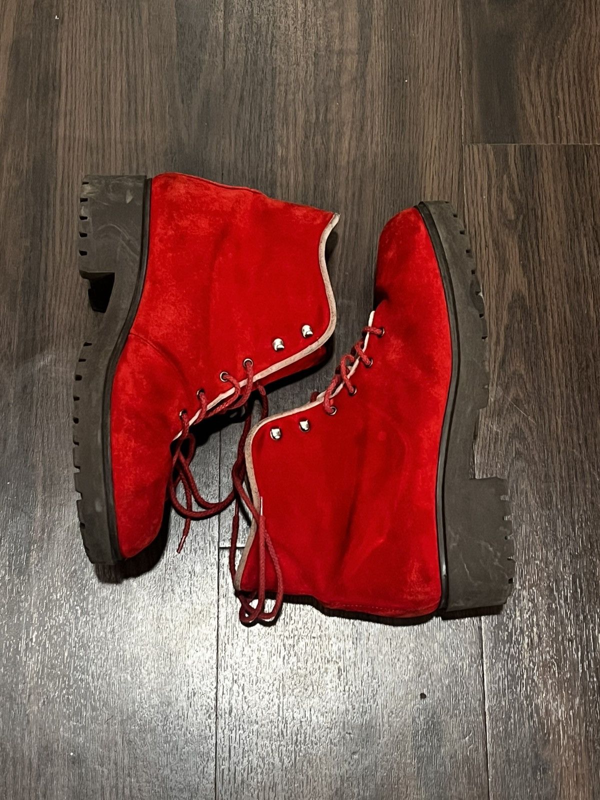 Other Red suede boots Size US 11 / IT 41 - 1 Thumbnail