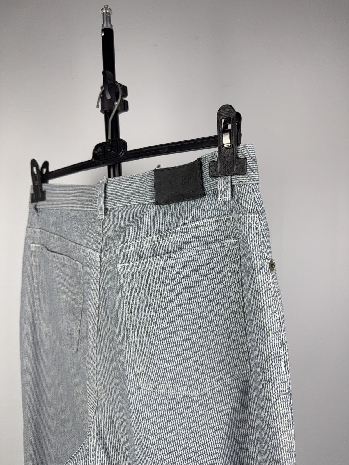 Ralph Lauren Luxury Retro 00s Ralph Lauren Vintage Striped Denim Jeans Size 30" / US 8 / IT 44 - 14 Thumbnail