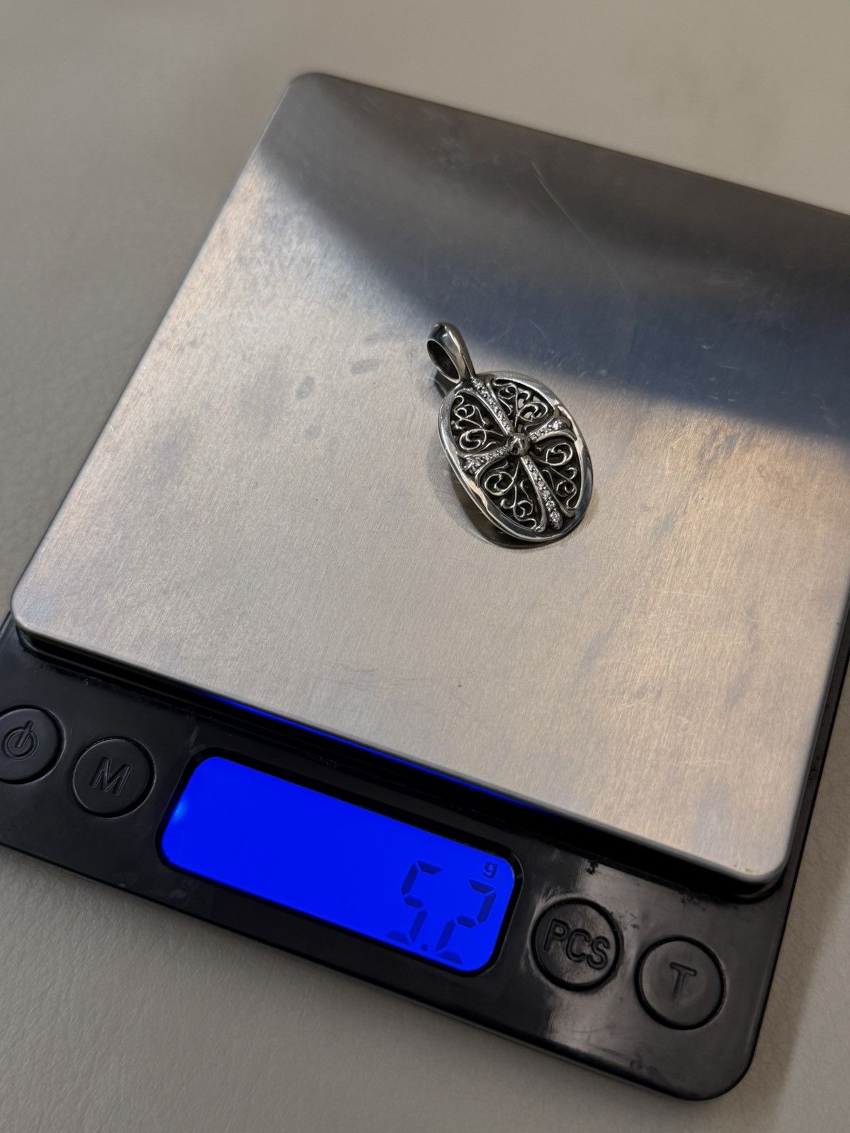 Chrome Hearts Chrome Hearts Classic Oval Diamond Pave Pendant Size ONE SIZE - 15 Thumbnail