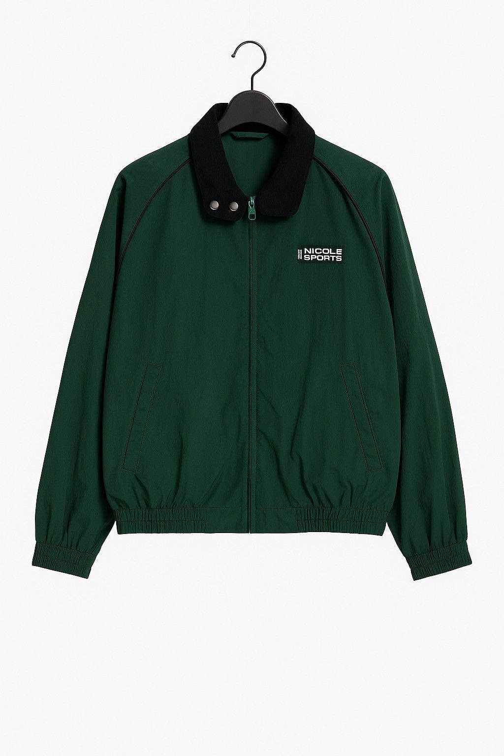 Nicole Club Vintage Nicole Sports Windbreaker Green Nylon Track Jacket Size US M / EU 48-50 / 2 - 2 Thumbnail