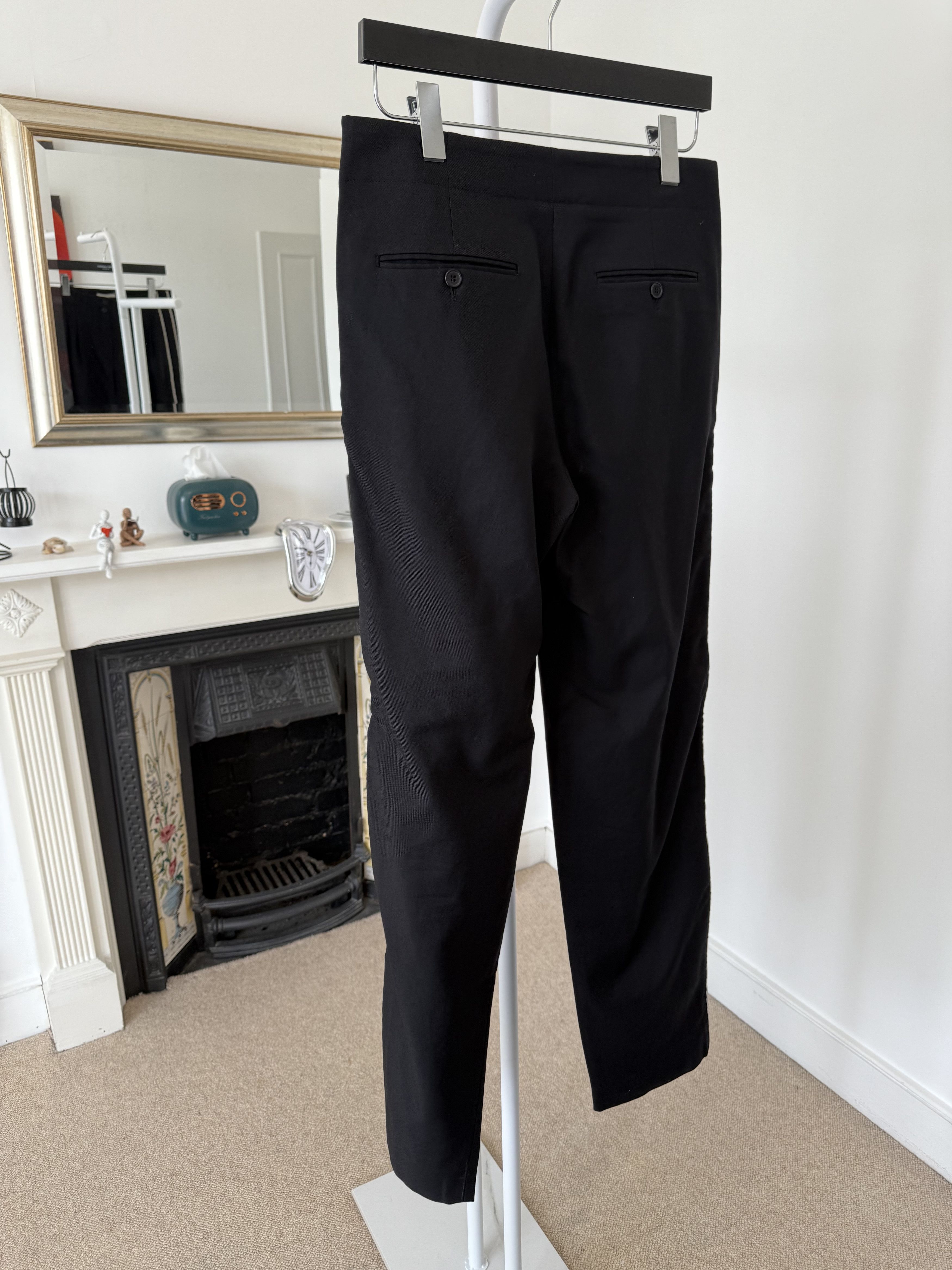 Saint Laurent Paris SS17 Saint Laurent Silver Striped Formal Trousers Size 46R - 5 Thumbnail
