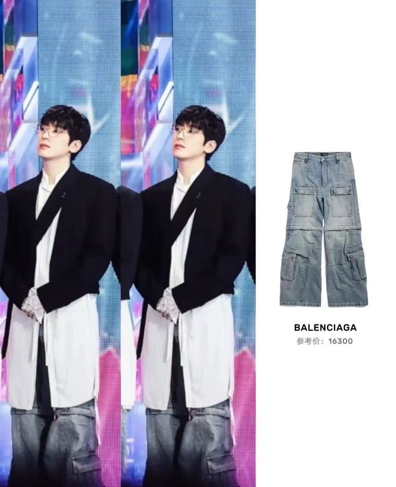 Balenciaga Balenciaga size XS Spring Cargo tooling denim bell bottoms Size US 26 / EU 42 - 5 Thumbnail