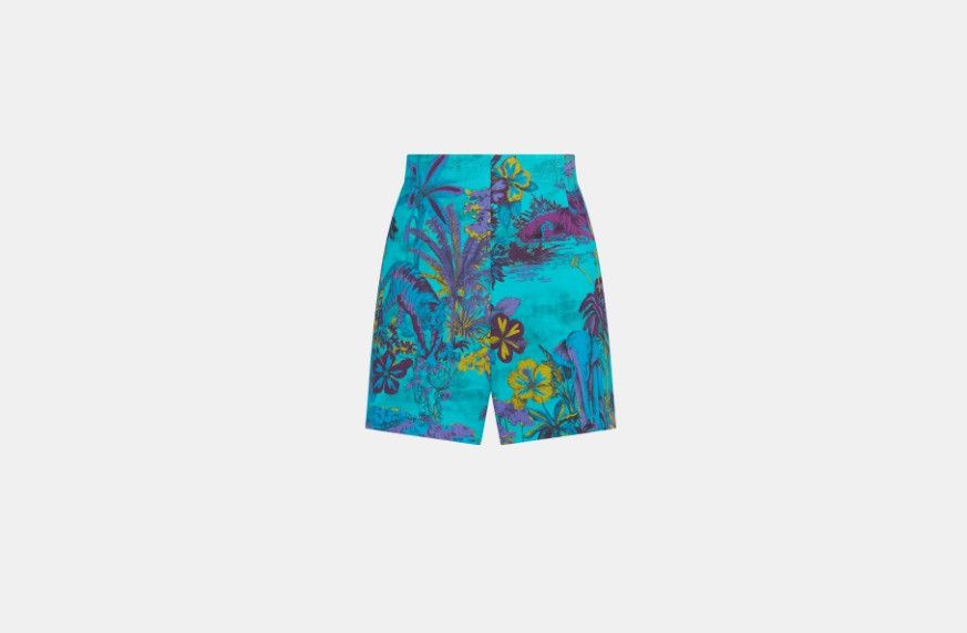 Dior o1w1db10824 Wool & Silk Short in Multicolor Size 28" / US 6 / IT 42 - 1 Thumbnail