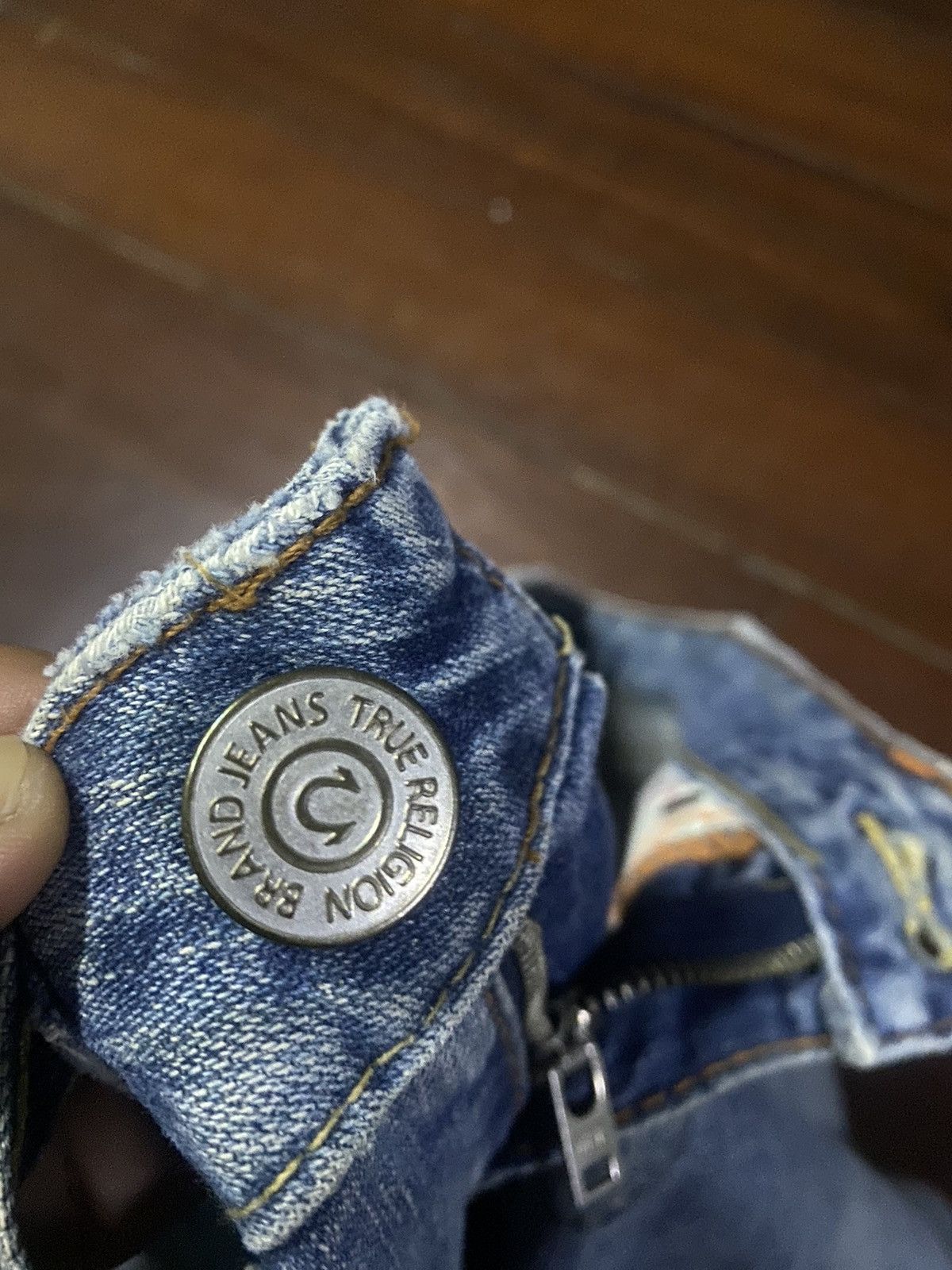 True Religion × Vintage Vintage True Religion Flare Bootcut distressed low rise Size 31" - 11 Thumbnail