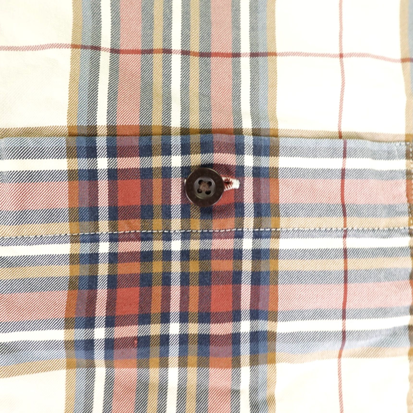 Orvis VINTAGE Orvis Men's Shirt XL Red Plaid Long Sleeve Twill Button-Up Casual Outdoors Work Men Size US XL / EU 56 / 4 - 3 Thumbnail