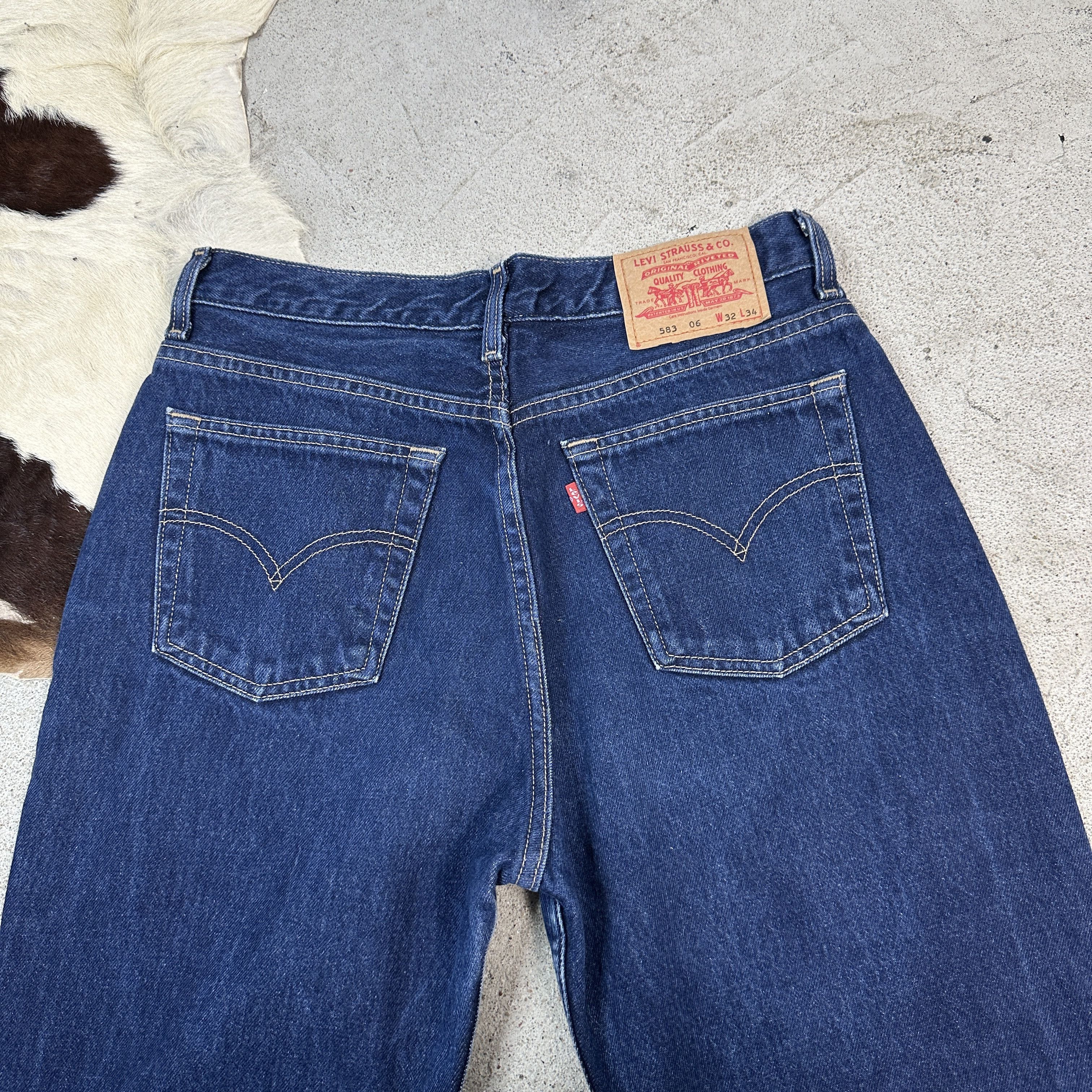 Levi's × Vintage Vintage Avant Garde Streetwear Casual Levi’s 583 90s Jeans Size US 32 / EU 48 - 2 Thumbnail