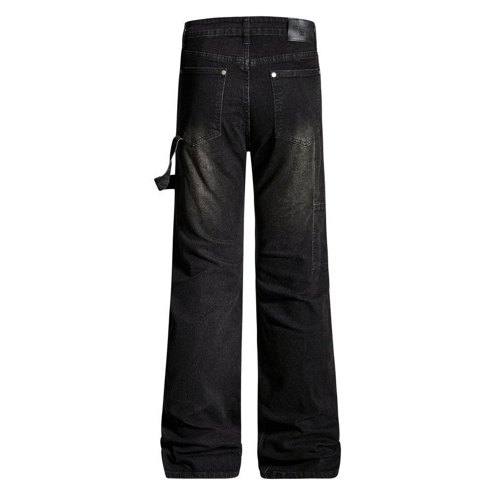 Vintage American retro washed distressed jeans for men Size US 32 / EU 48 - 2 Thumbnail