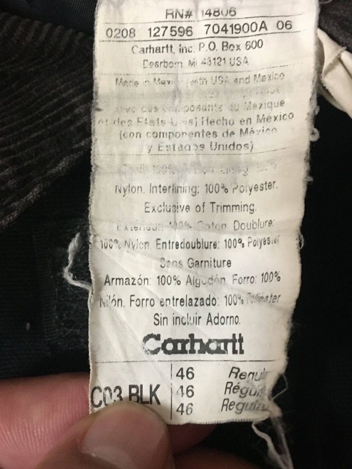 Carhartt × Vintage Black Carhartt Jacket Vintage Y2K Faded Black Size US XL / EU 56 / 4 - 10 Thumbnail