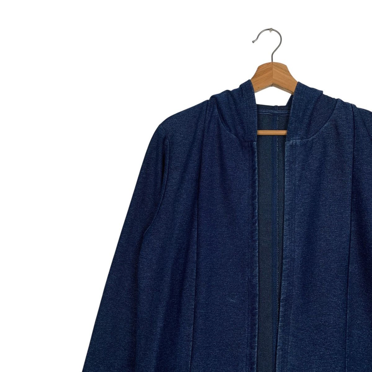 Other Hiroko Kitajima Indigo Hooded Buttonless Jacket Size US M / EU 48-50 / 2 - 6 Thumbnail