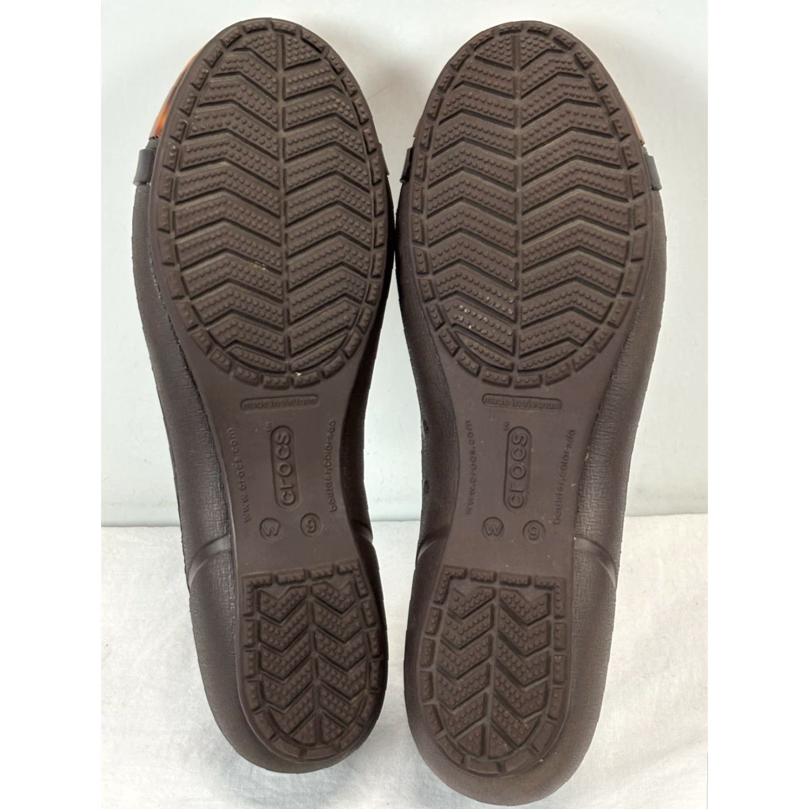 Crocs Crocs Cap Toe Tortoise Brown Marble Ballerina Flats Women’s Size 9 Size ONE SIZE - 5 Thumbnail