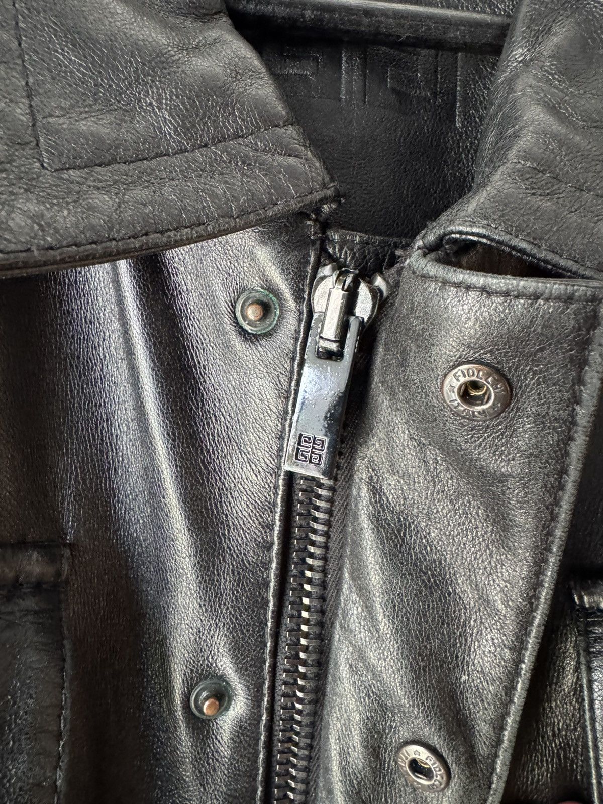 Givenchy Leather Military Multi Pocket Jacket Size US L / EU 52-54 / 3 - 4 Thumbnail
