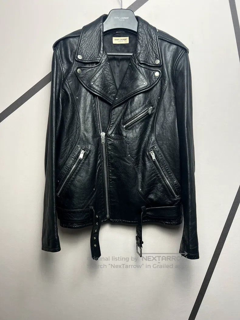 Saint Laurent Paris Saint Laurent Paris Multi-zip Sheepskin Studs Guitar Leath Size US XL / EU 56 / 4 - 1 Thumbnail