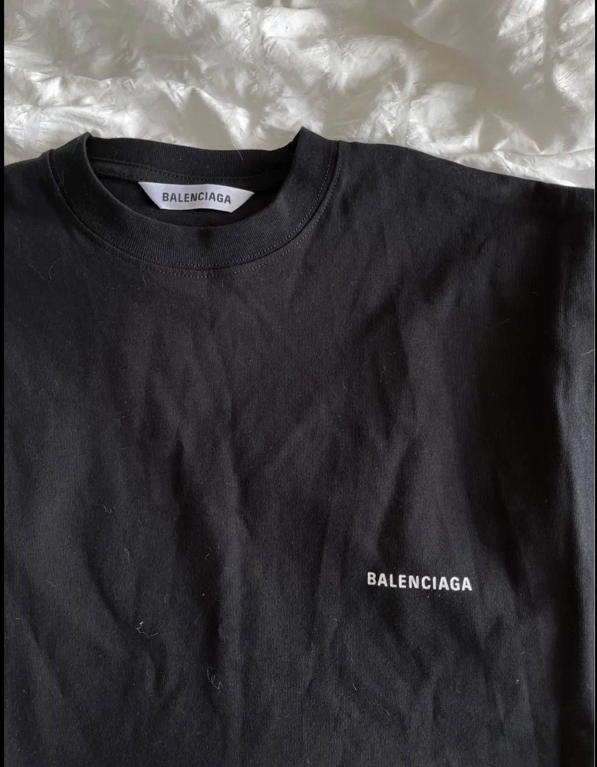 Balenciaga Balenciaga Black Logo Tshirt Size M / US 6-8 / IT 42-44 - 3 Thumbnail
