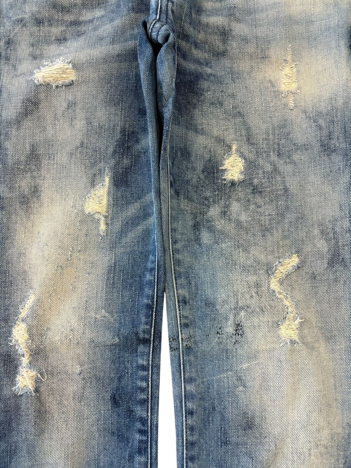 Diesel Vintage Italy Diesel Cherick Bleached Distressed Jeans Size 28" / US 6 / IT 42 - 5 Thumbnail