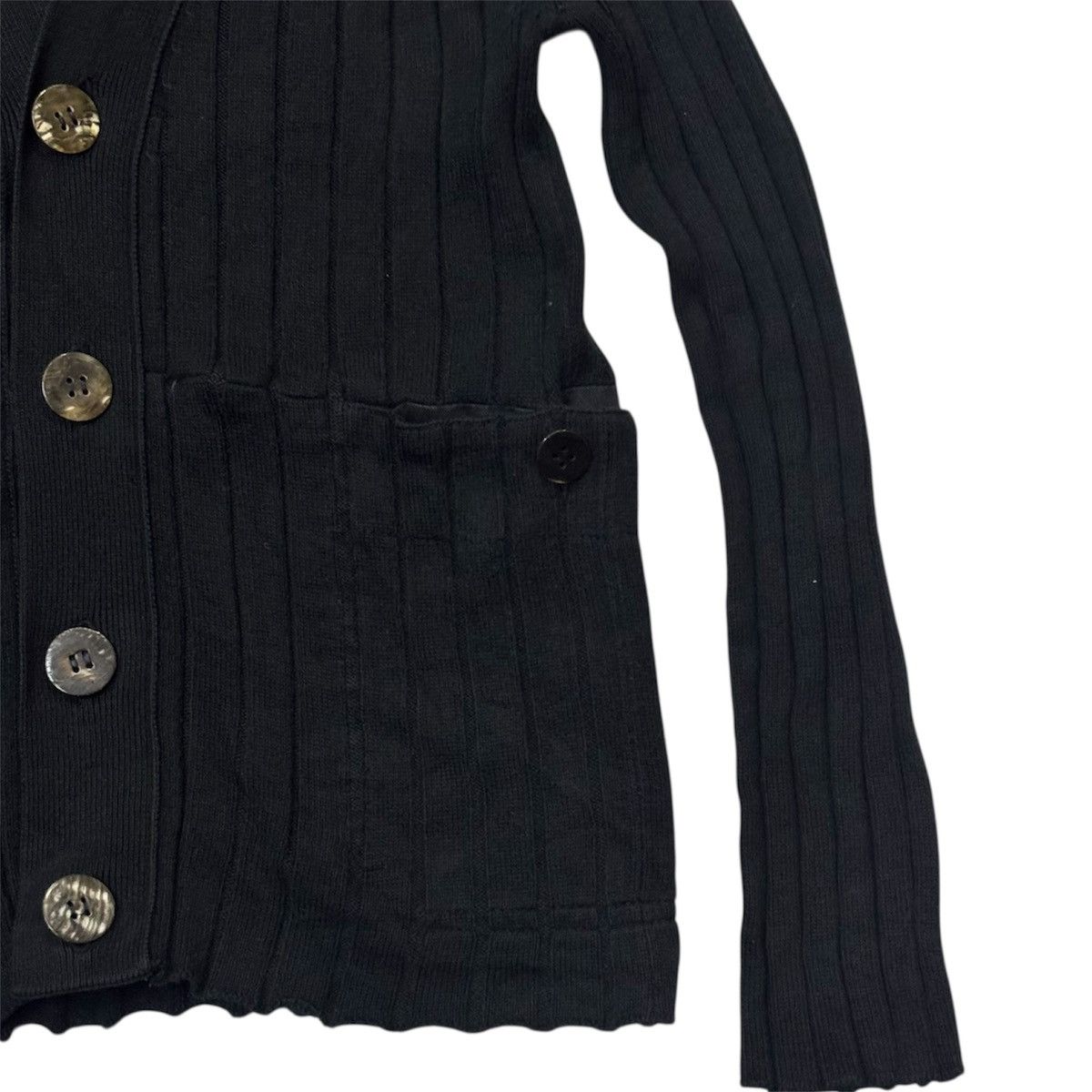 Tricot Comme des Garcons Vintage 1994 Comme des Garcons Tricot Black Cardigan Size S / US 4 / IT 40 - 4 Thumbnail
