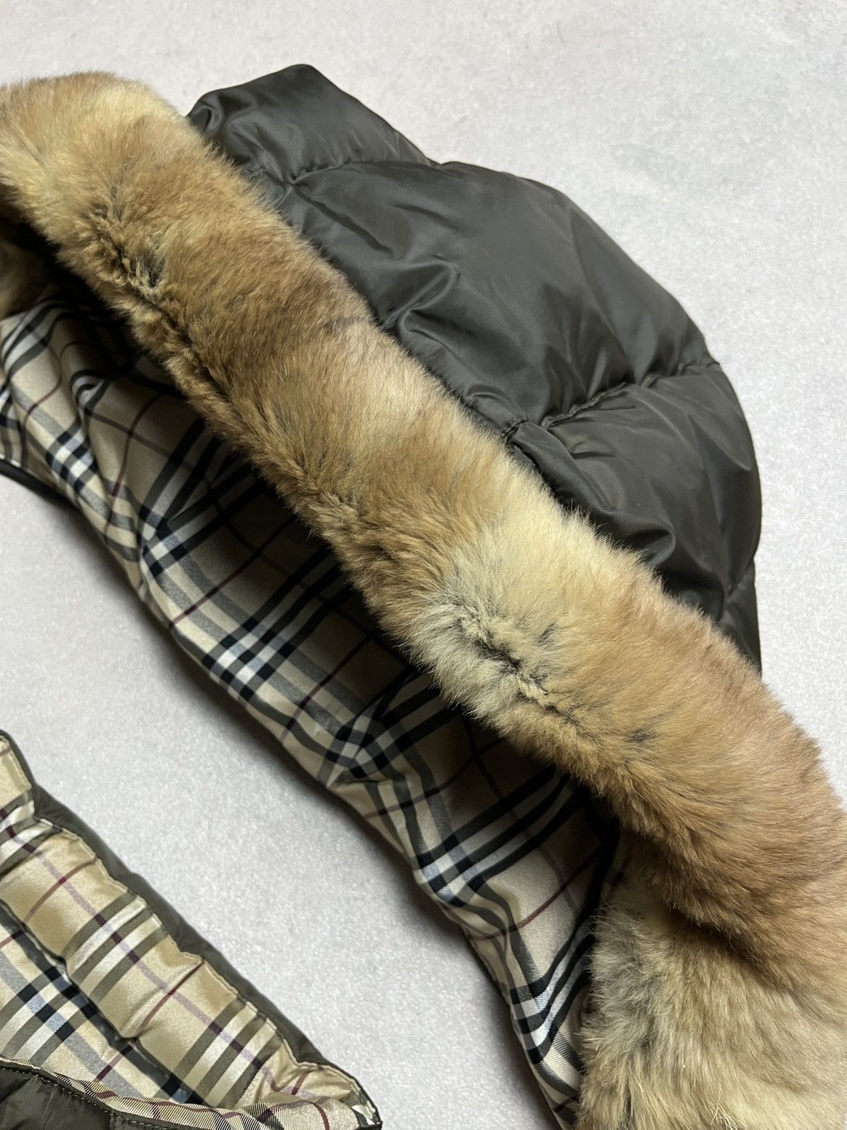 Burberry Vintage Burberry Black Label Japan Fur Puffer Green Jacket Size US M / EU 48-50 / 2 - 8 Thumbnail