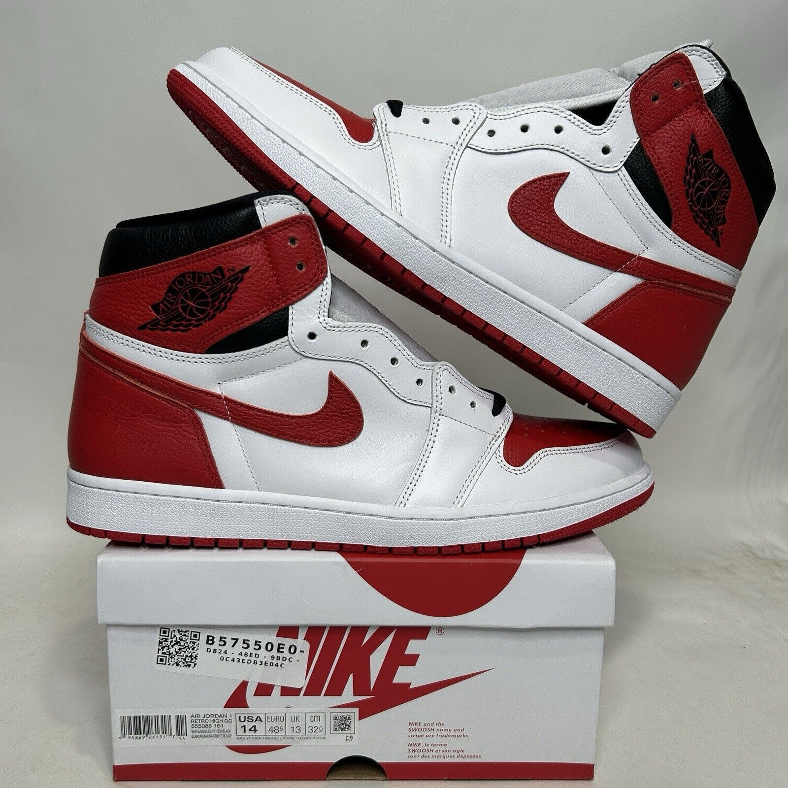 Nike Nike Air Jordan 1 High Retro OG “Heritage/Red White” 2024 Size US 14 / EU 47 - 1 Thumbnail