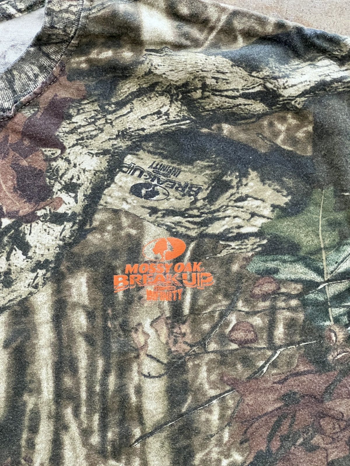 Mossy Oaks × Vintage Mossy Oaks Break Up Real Wood Camo Tee XL Size US XL / EU 56 / 4 - 5 Thumbnail