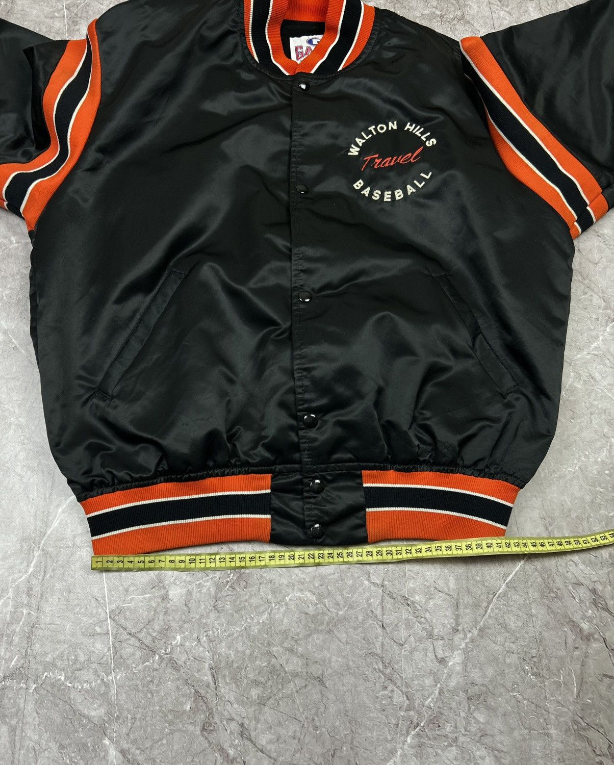 Vintage Vintage 90s Satin Baseball Bomber Jacket Size US L / EU 52-54 / 3 - 12 Thumbnail