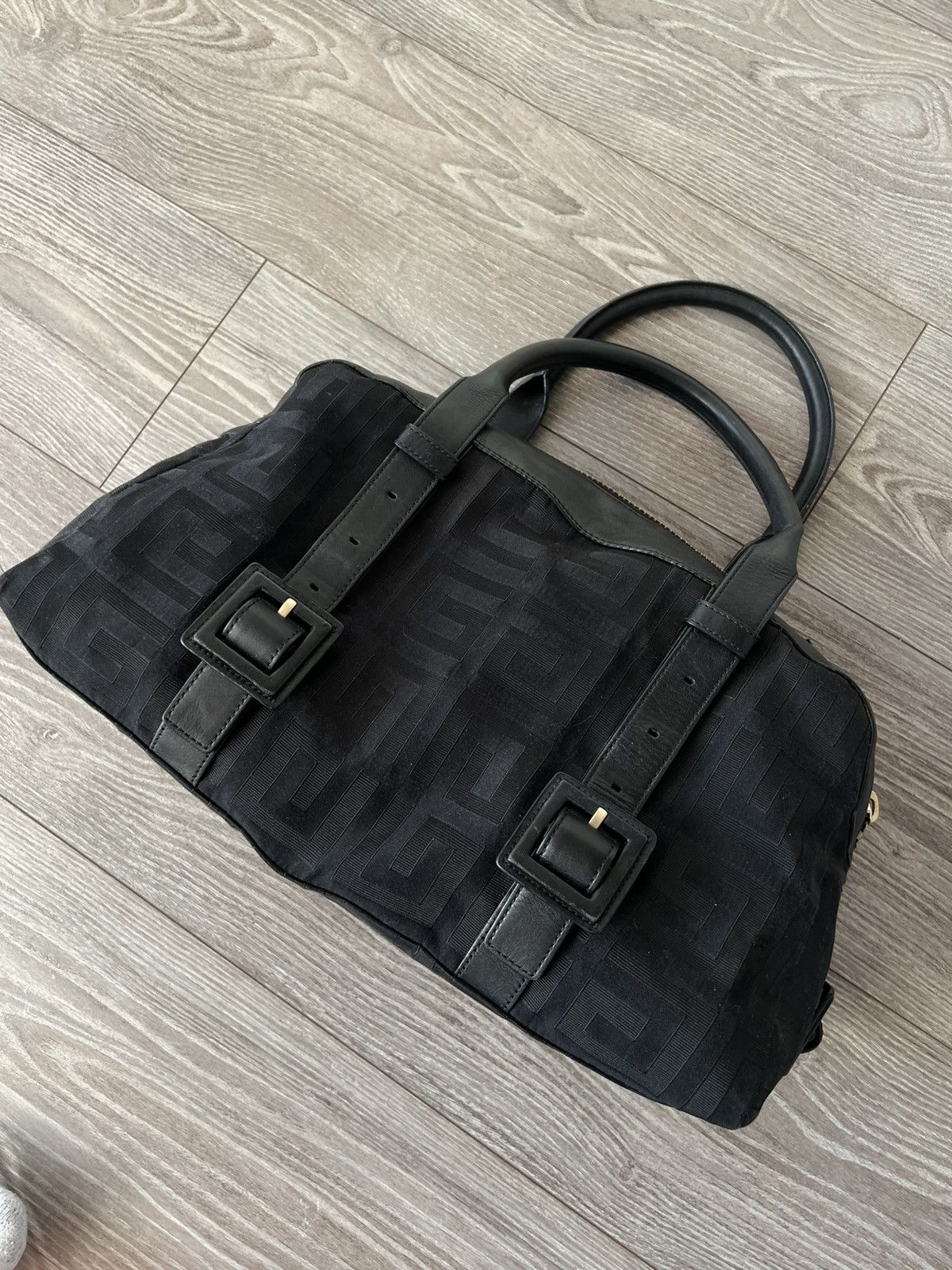 Givenchy Givenchy Black Signature Canvas Leather Boston Monogram Bag Size ONE SIZE - 8 Thumbnail