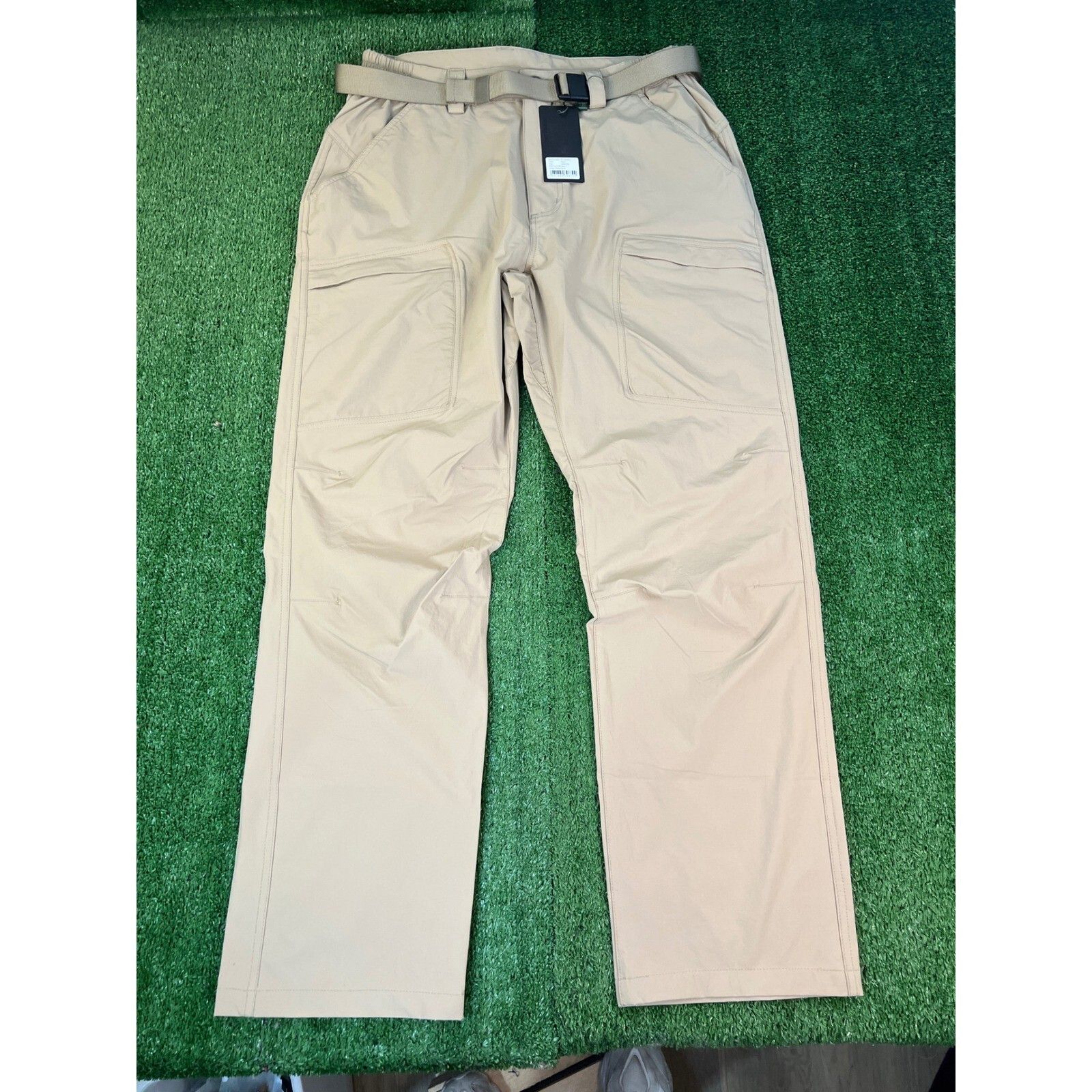 Free Soldier Khaki Tactical Cargo Hiking Pants 34x32 in Beige, Men's