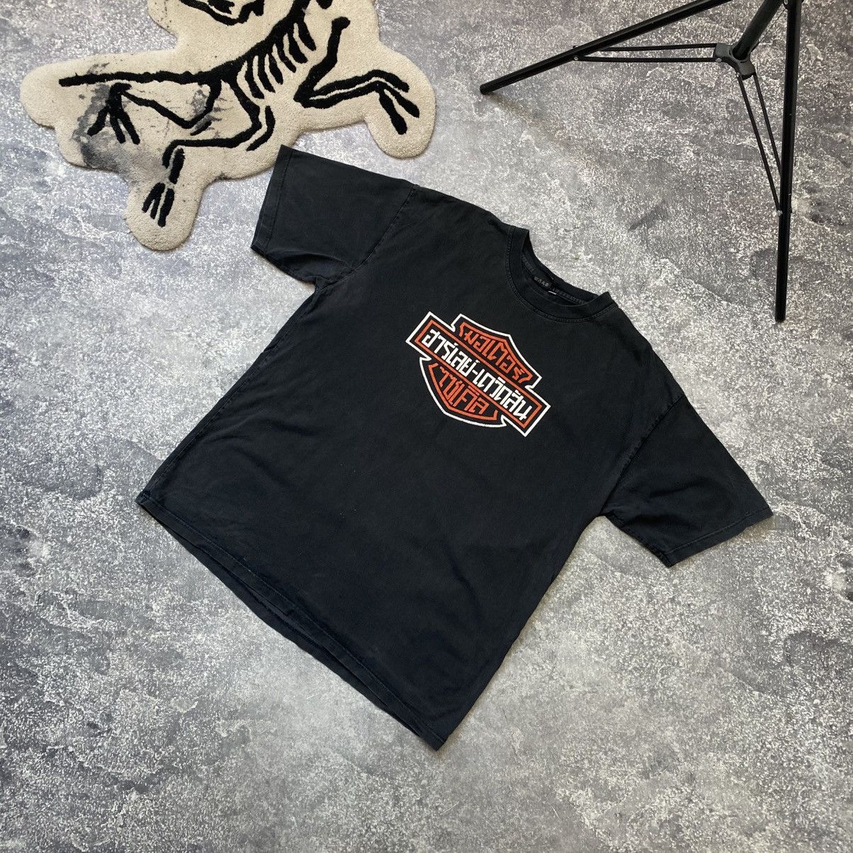 Harley Davidson Vintage Harley Davidson Big Logo y2k Graphic 90’s tee Size US XXL / EU 58 / 5 - 1 Thumbnail