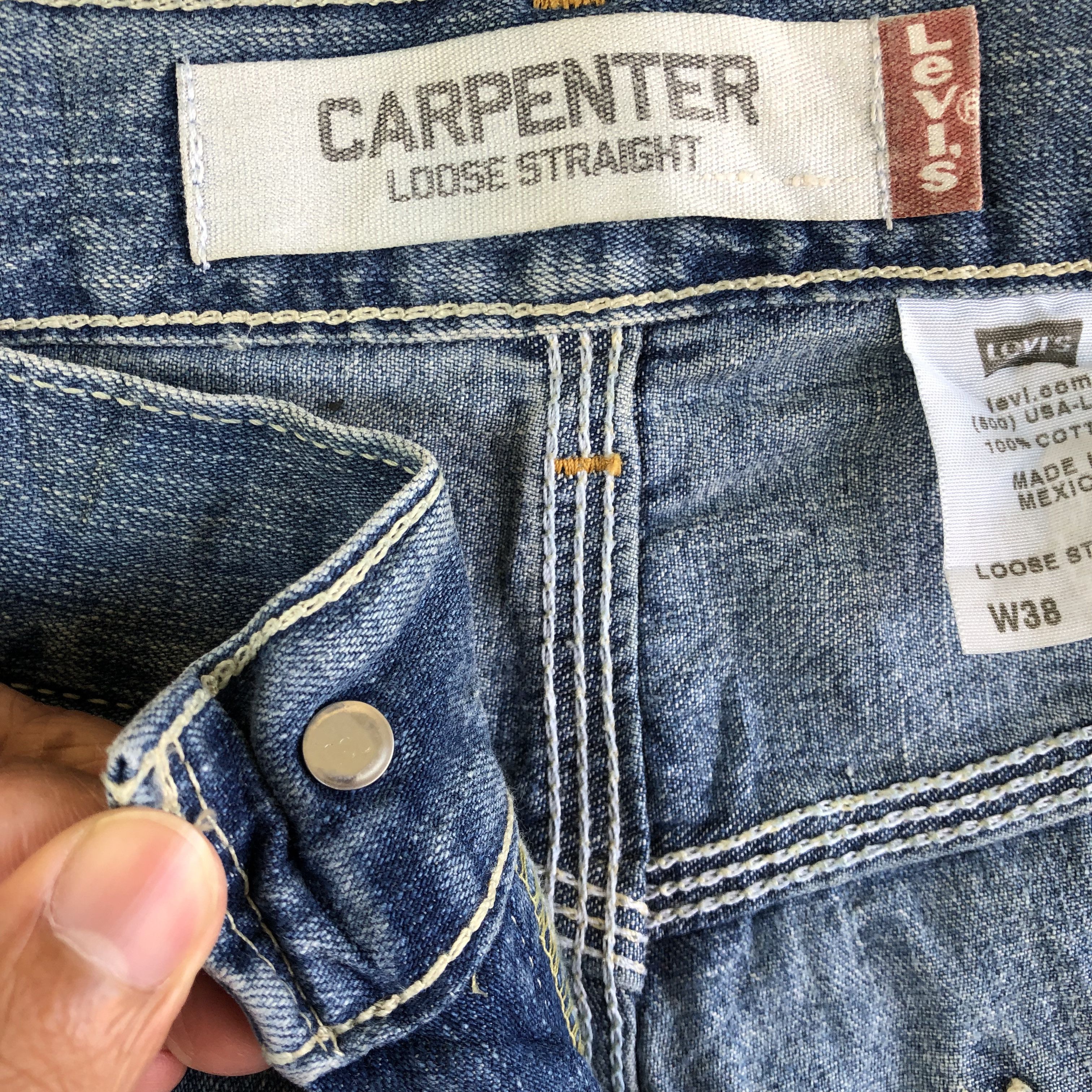 Levi's Vintage Levis Carpenter Jeans Levi's Carpenter Baggy Denim Size US 38 / EU 54 - 7 Thumbnail
