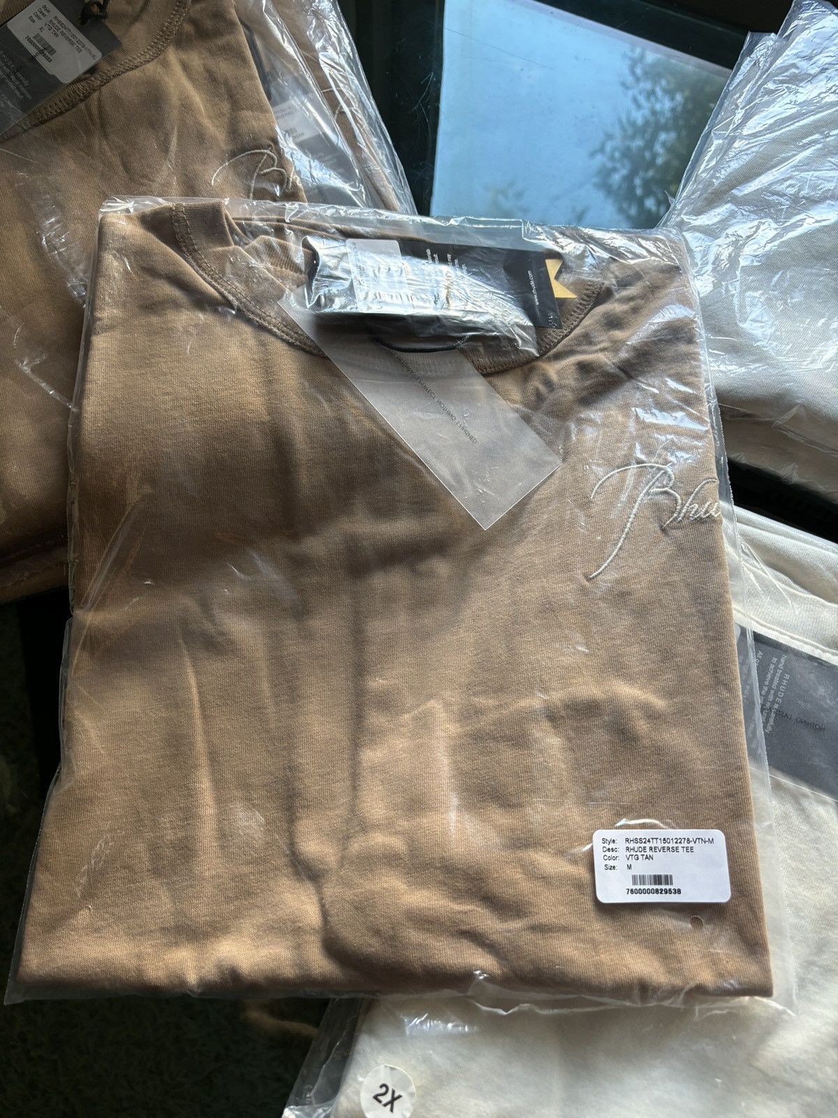 Rhude RHUDE VINTAGE BROWN REVERSE LOGO TEE Size US M / EU 48-50 / 2 - 3 Thumbnail