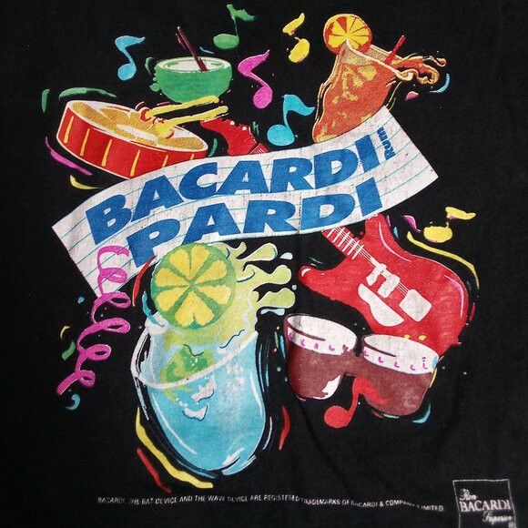 Other Vintage 90s Just Add Bacardi Pardi Rum Party T-Shirt Size US XL / EU 56 / 4 - 1 Thumbnail