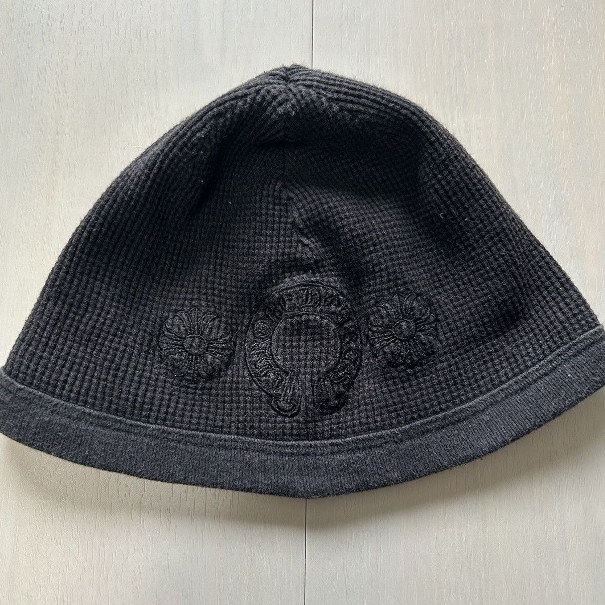 image of Chrome Hearts Thermal Beanie in Black, Men's