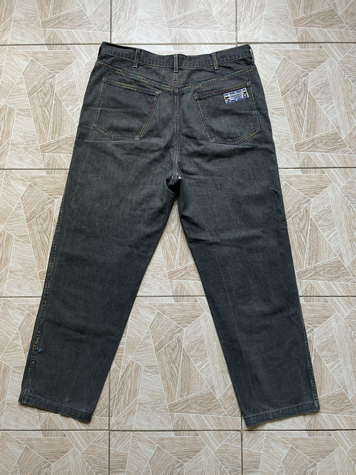 Missoni × Vintage Missoni Sport Baggy Jeans Pants Denim Italy Designer VINTAGE Size US 32 / EU 48 - 1 Thumbnail