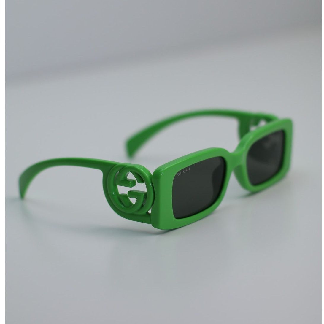 Gucci NEW Gucci Sunglasses GG1325S 009 Acid Green Grey Authentic Size ONE SIZE - 3 Thumbnail