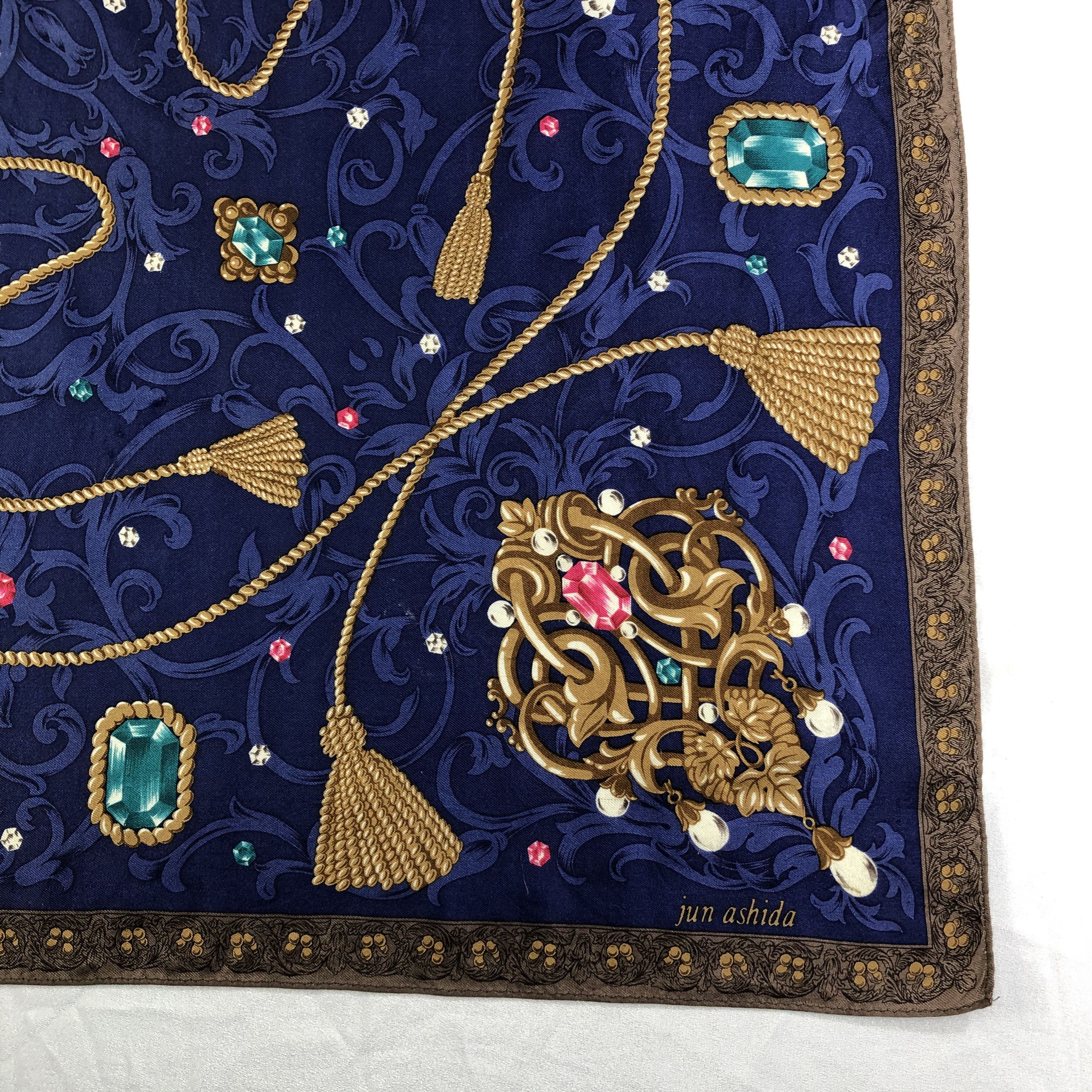 Vintage Vintage Jun Ashida Silk Scarf Size ONE SIZE - 4 Thumbnail