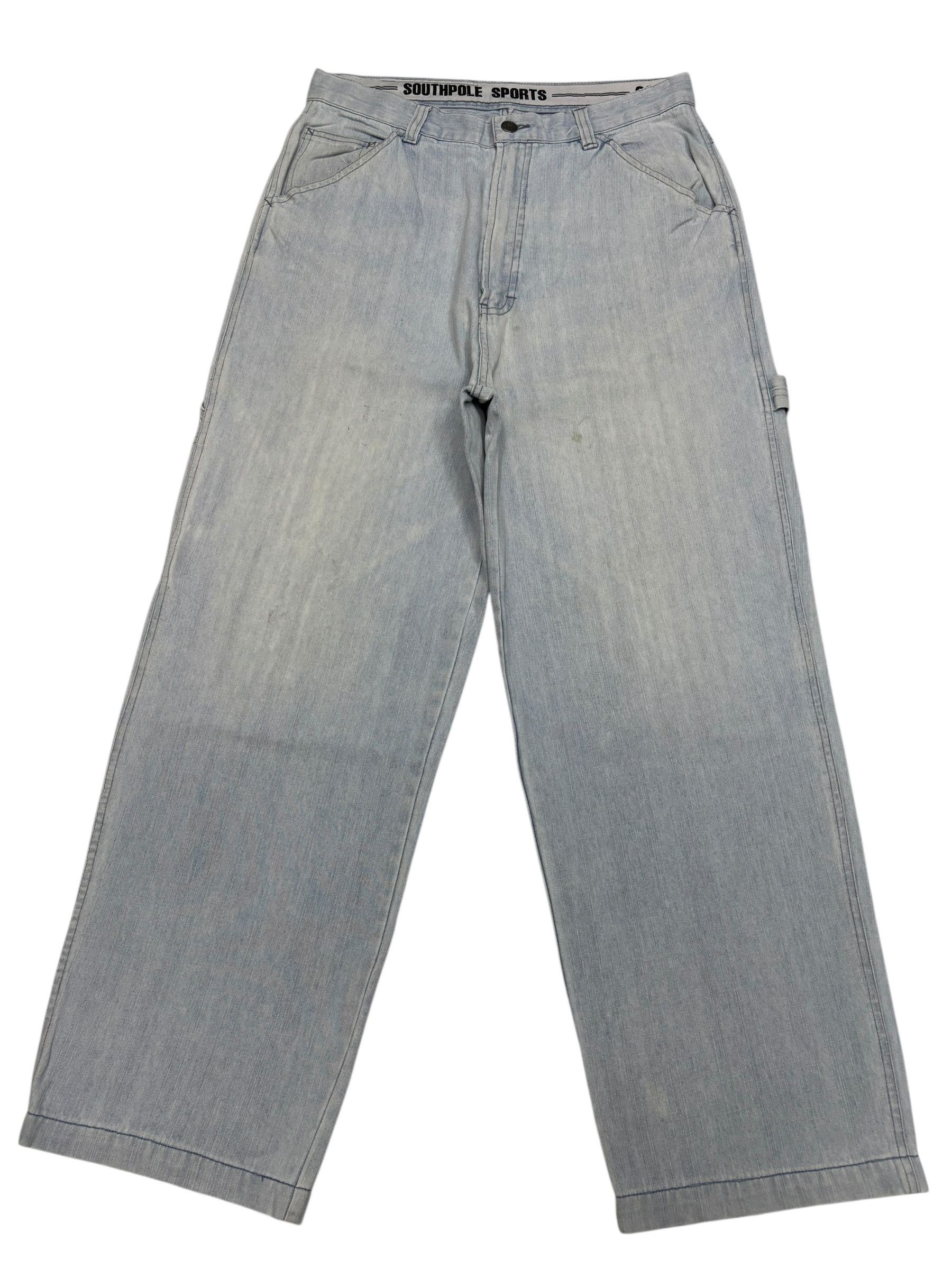 Southpole 🔥SOUTHPOLE BAGGY JEANS BLUE WASH WORKWEAR DENIM Size US 30 / EU 46 - 8 Thumbnail