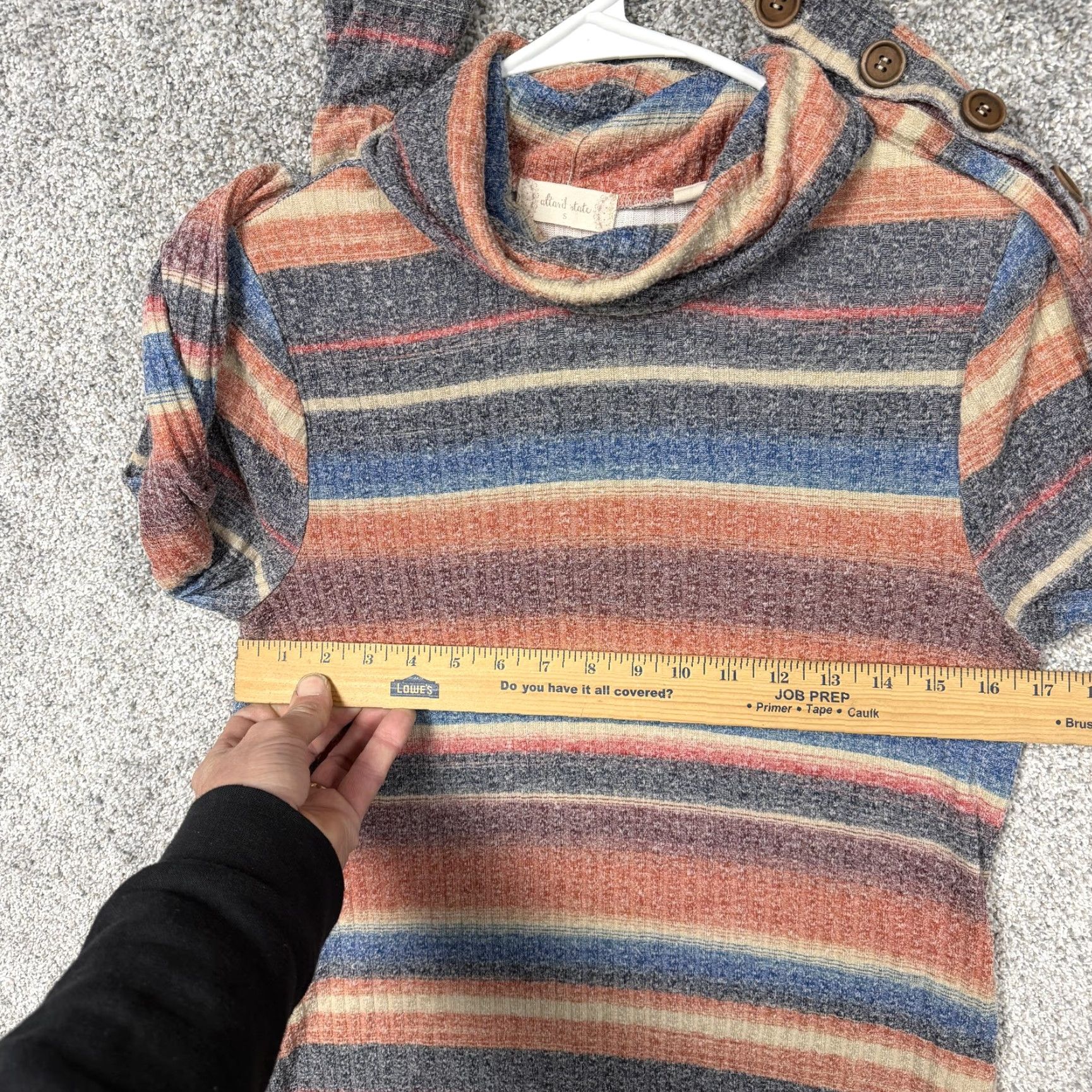 Vintage VINTAGE Altar'd State Sweater Dress Small Striped Retro 60s 70s Boho Cottagecore Womens Size S / US 4 / IT 40 - 4 Thumbnail