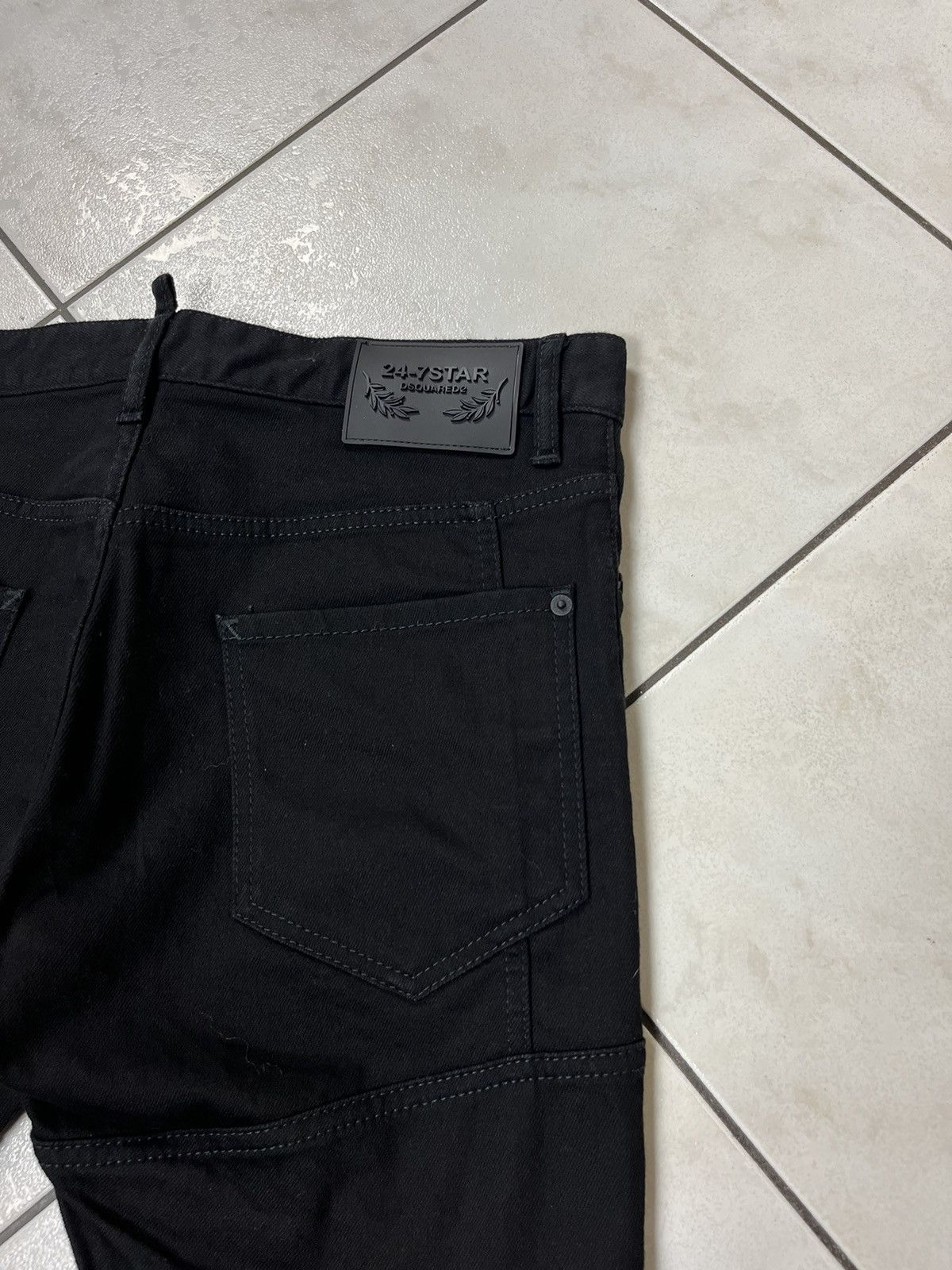 Designer × Dsquared2 Dsquared2 24-7 star Tidy biker jean denim pants full black Size US 34 / EU 50 - 15 Thumbnail