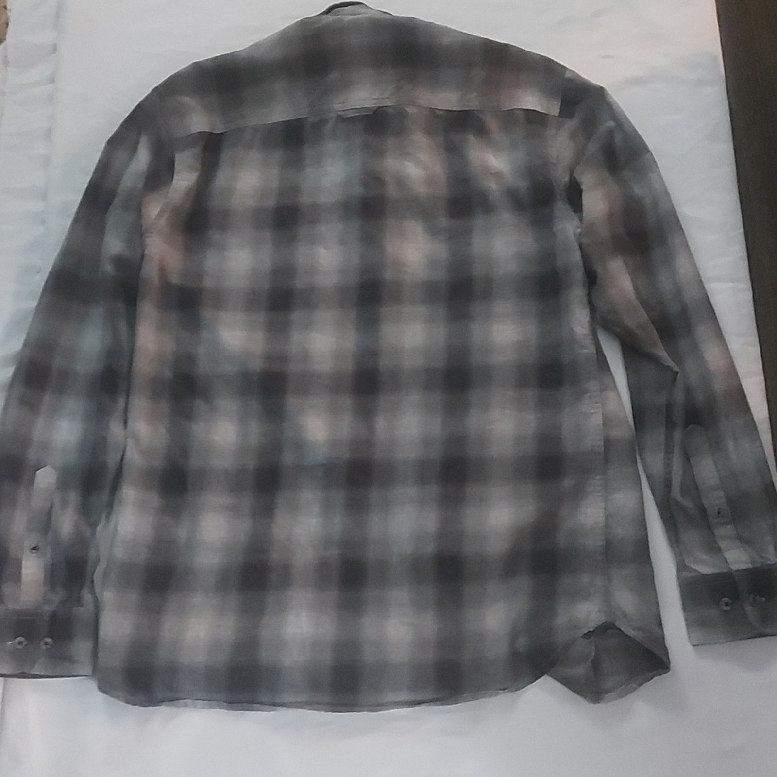 Other Thread & Cloth Gray Plaid Long Sleeve Button Down L Size US L / EU 52-54 / 3 - 4 Thumbnail