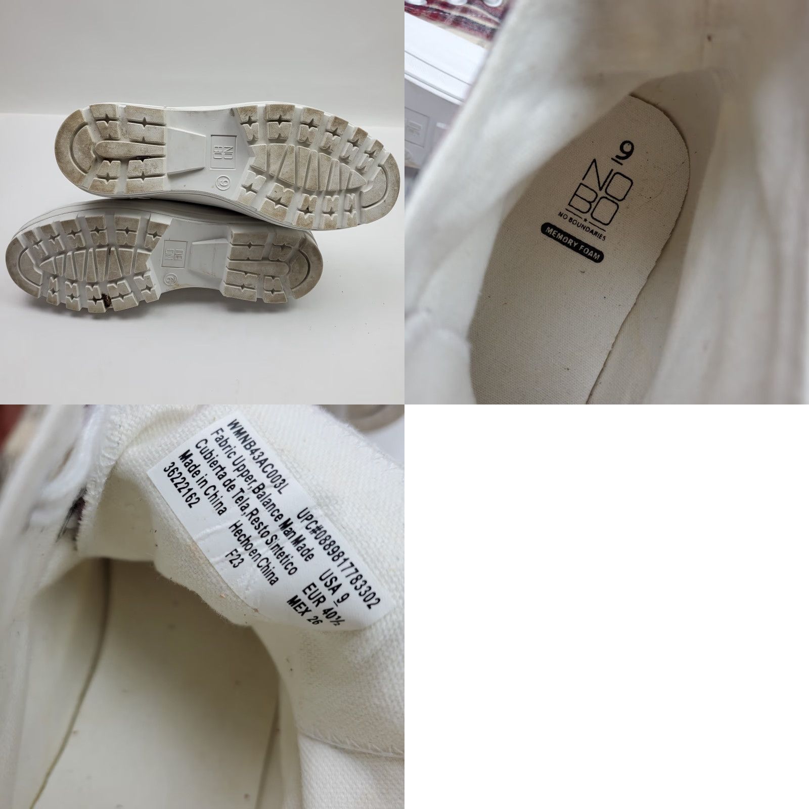 Vintage Womens Sneakers Hi Top Size 9 Y2K Canvas Plaid Lugs Chunky Sole Shoes Size M / US 6-8 / IT 42-44 - 8 Thumbnail