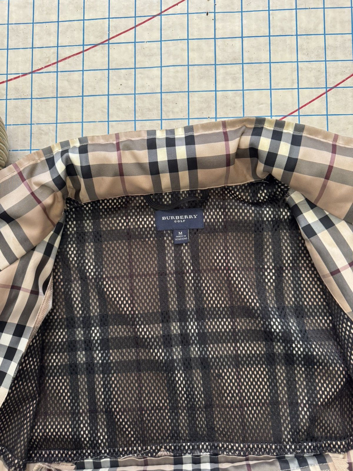 Burberry Burberry Golf Nova Check Full Zip Packable Jacket Medium Size US M / EU 48-50 / 2 - 7 Thumbnail