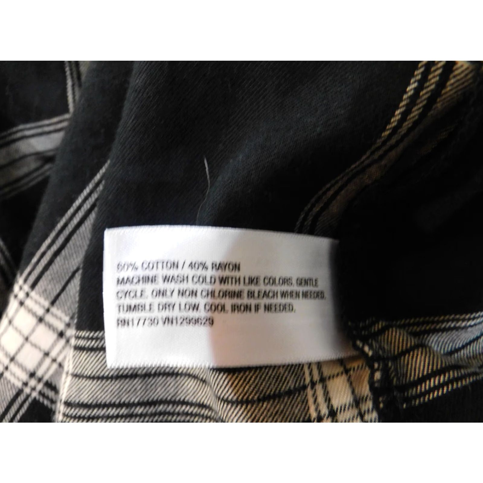 Vintage Knox Rose Dress Womens XXL Black Plaid A-line Designer Cotton Rayon Size XXL / US 16-18 / IT 52-54 - 7 Thumbnail