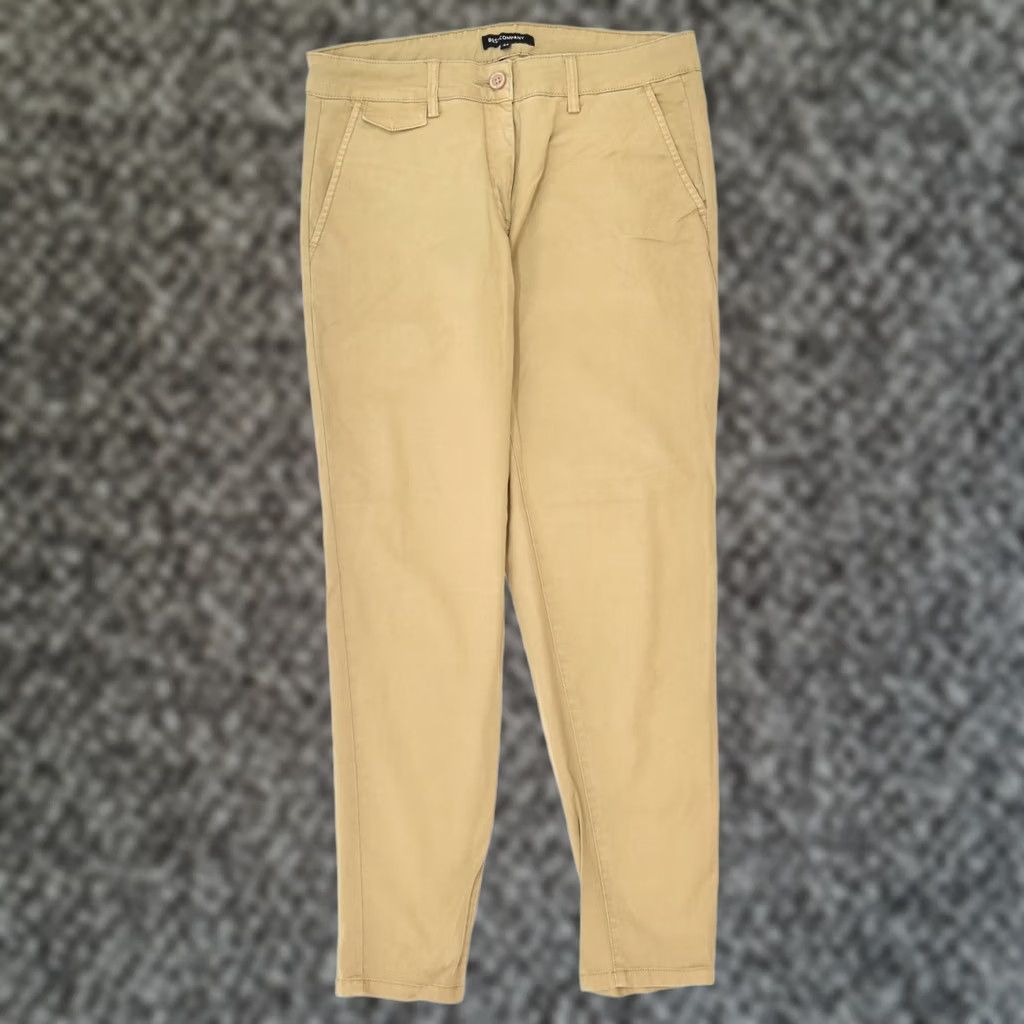 Vintage BEST COMPANY Womens Slim Chino Trousers Beige Medium W32 L28 IT 44 Size 32" / US 10 / IT 46 - 1 Thumbnail
