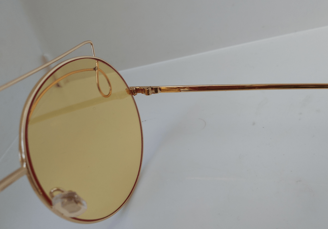 Other Mod Diva Gold Round Sunglasses Frame PIN UP GIRL Size ONE SIZE - 4 Thumbnail