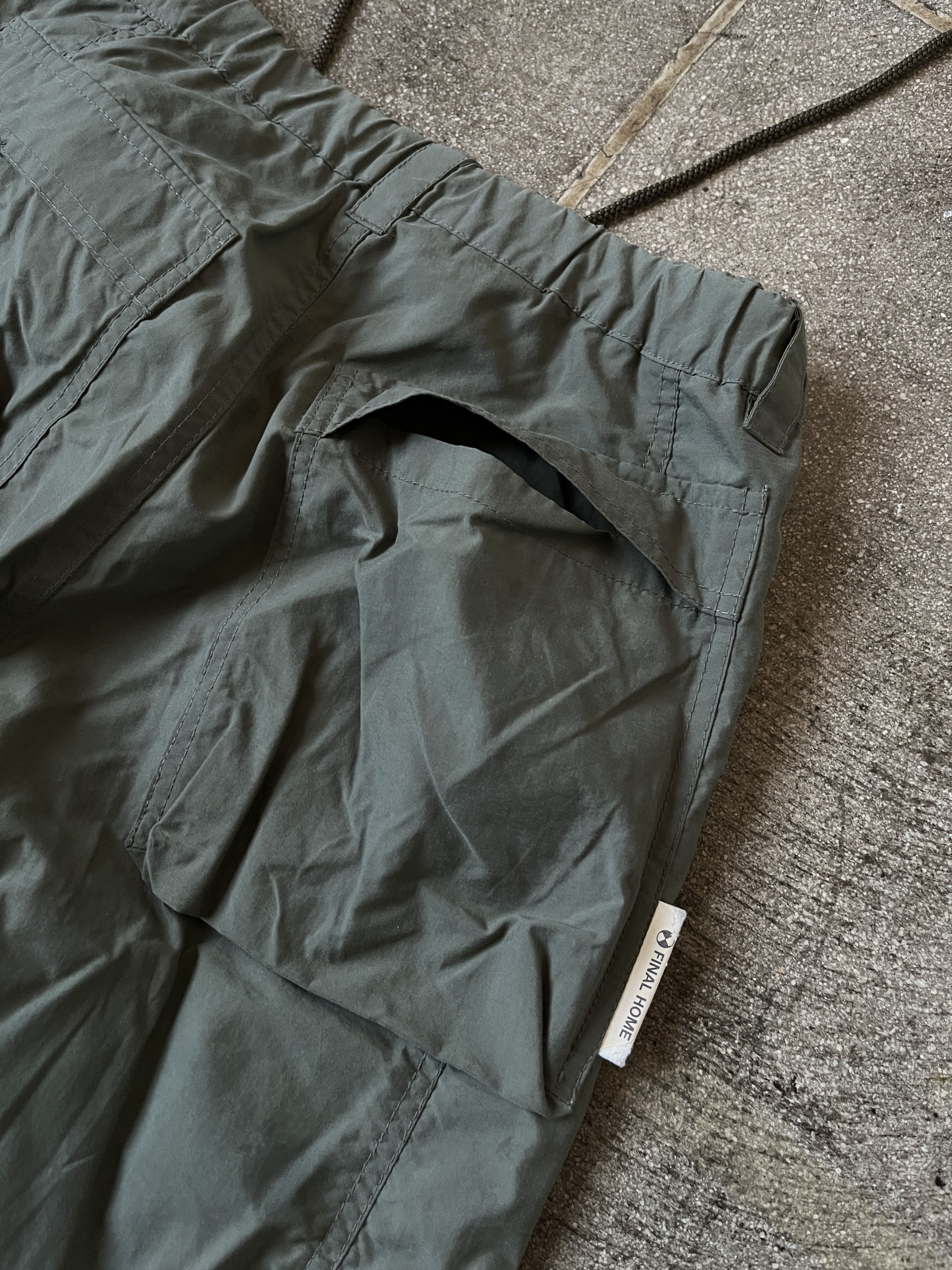 Final Home 1990 NYLON CARGO PANT OLIVE DRAB Size US 30 / EU 46 - 5 Thumbnail