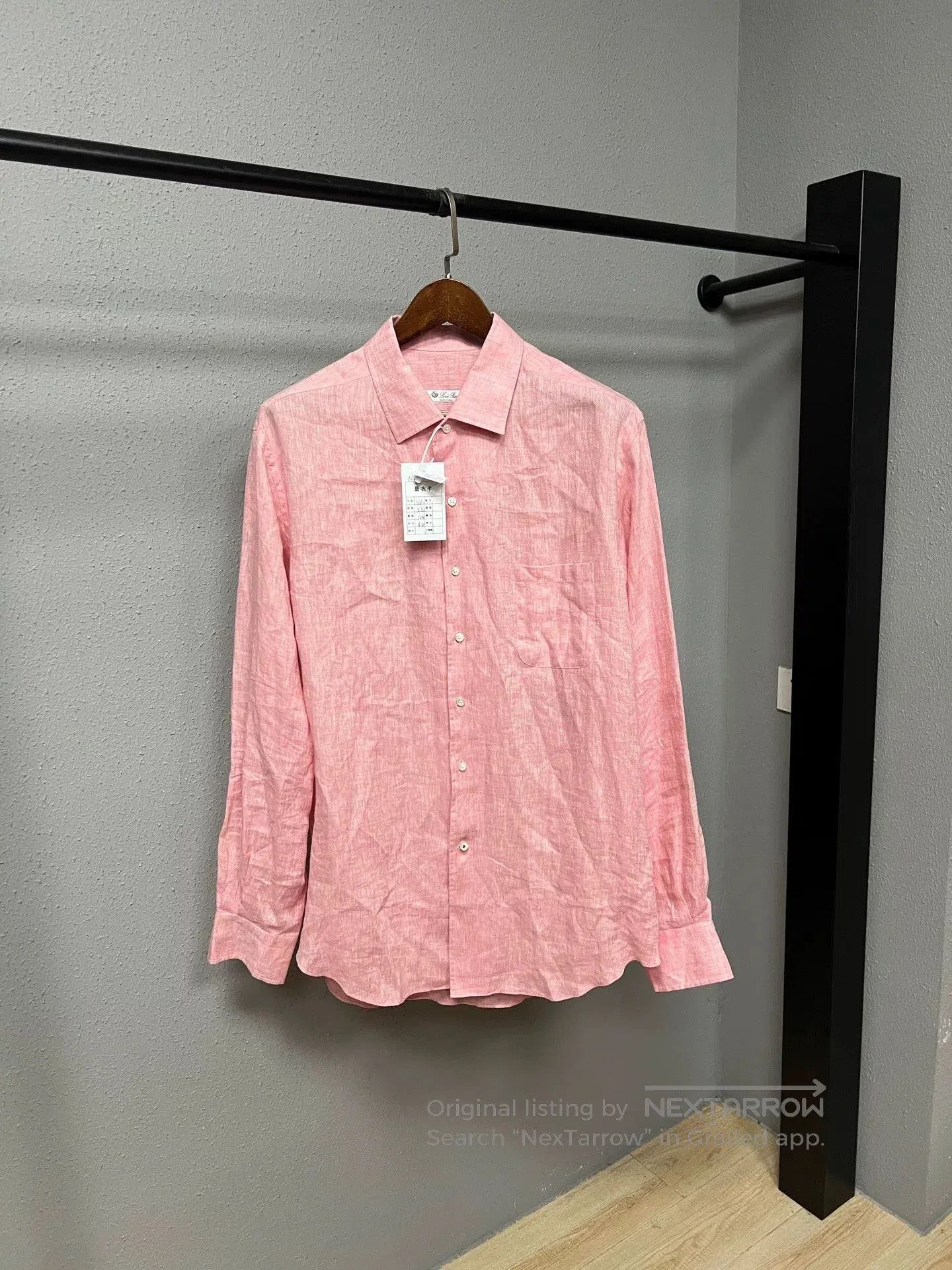 Loro Piana Loro Piana Pink Linen Shirt XXL. Size XXL / US 16-18 / IT 52-54 - 1 Thumbnail
