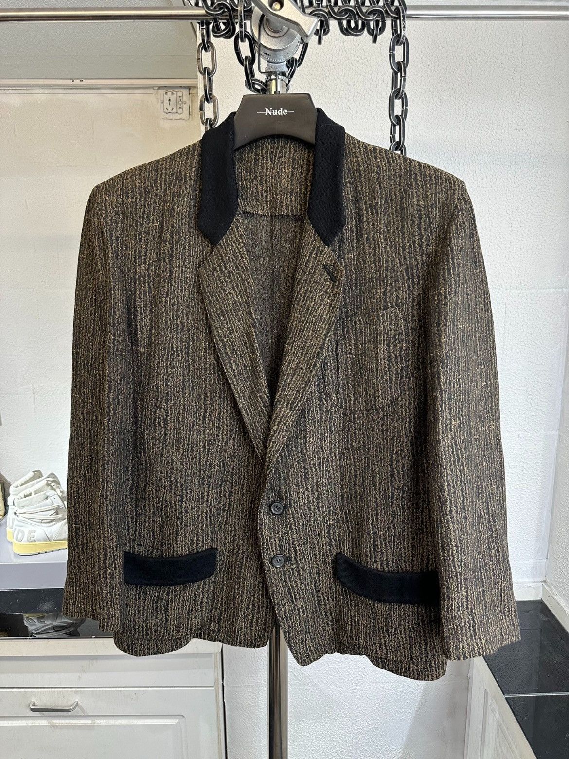 image of Yohji Yamamoto 80's Blazer in Brown, Men's (Size Medium)