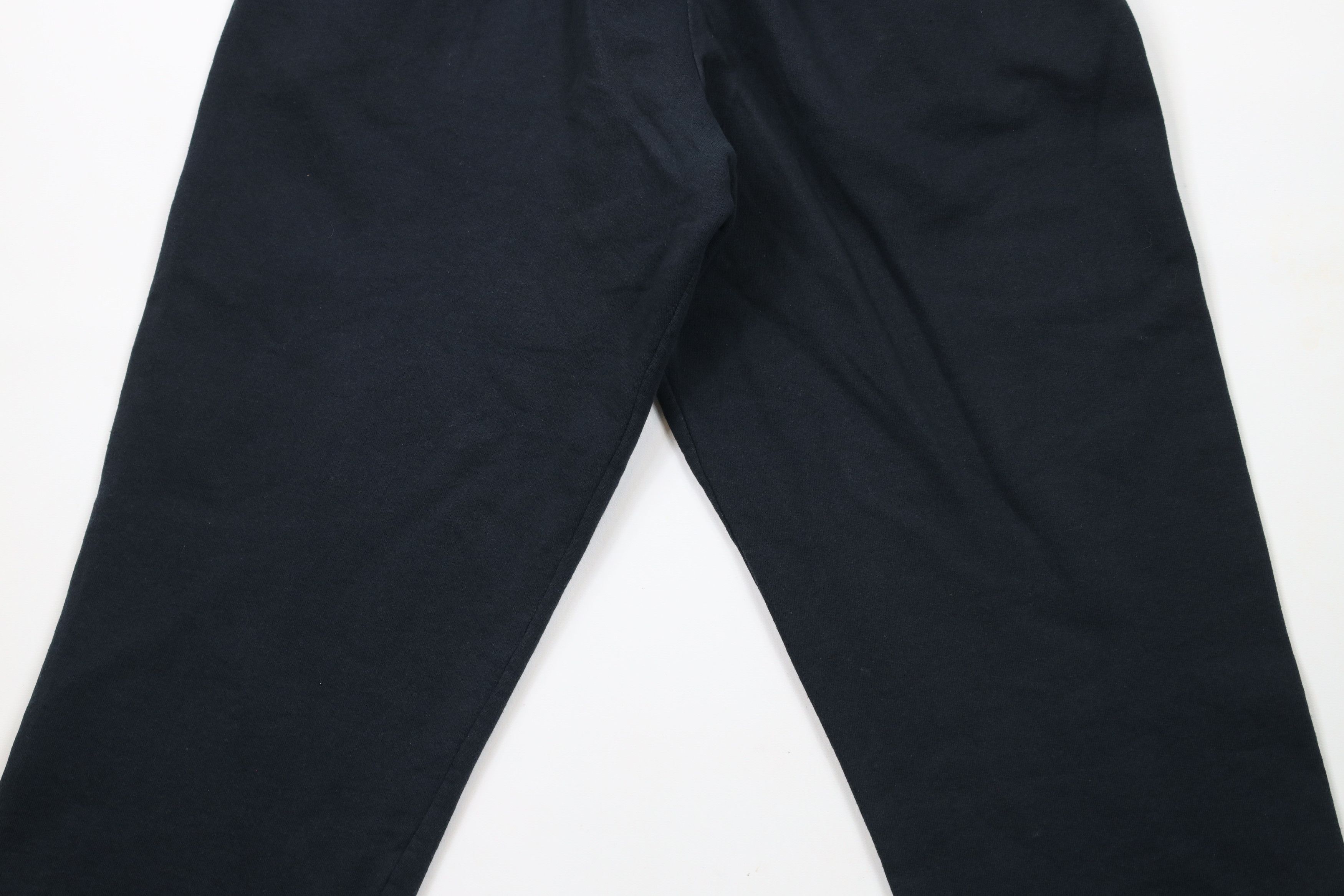 Vintage Vintage 90s Streetwear Blank Cuffed Sweatpants Joggers Black Size US 34 / EU 50 - 12 Thumbnail