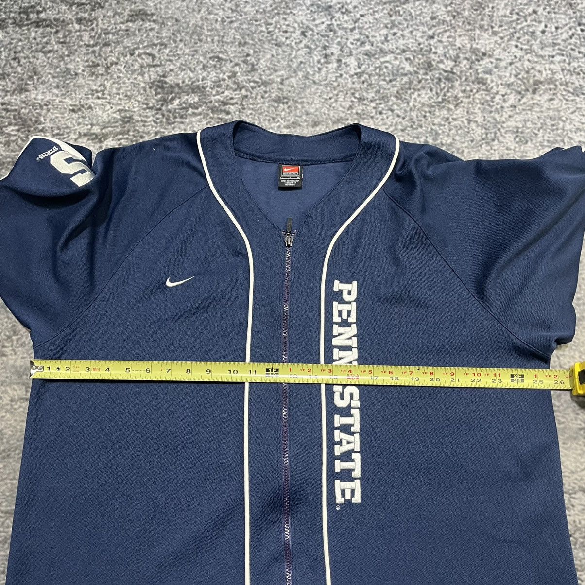 Nike Vintage 90s Nike Penn State Nittany Lions Full Zip Jersey Size US L / EU 52-54 / 3 - 8 Thumbnail