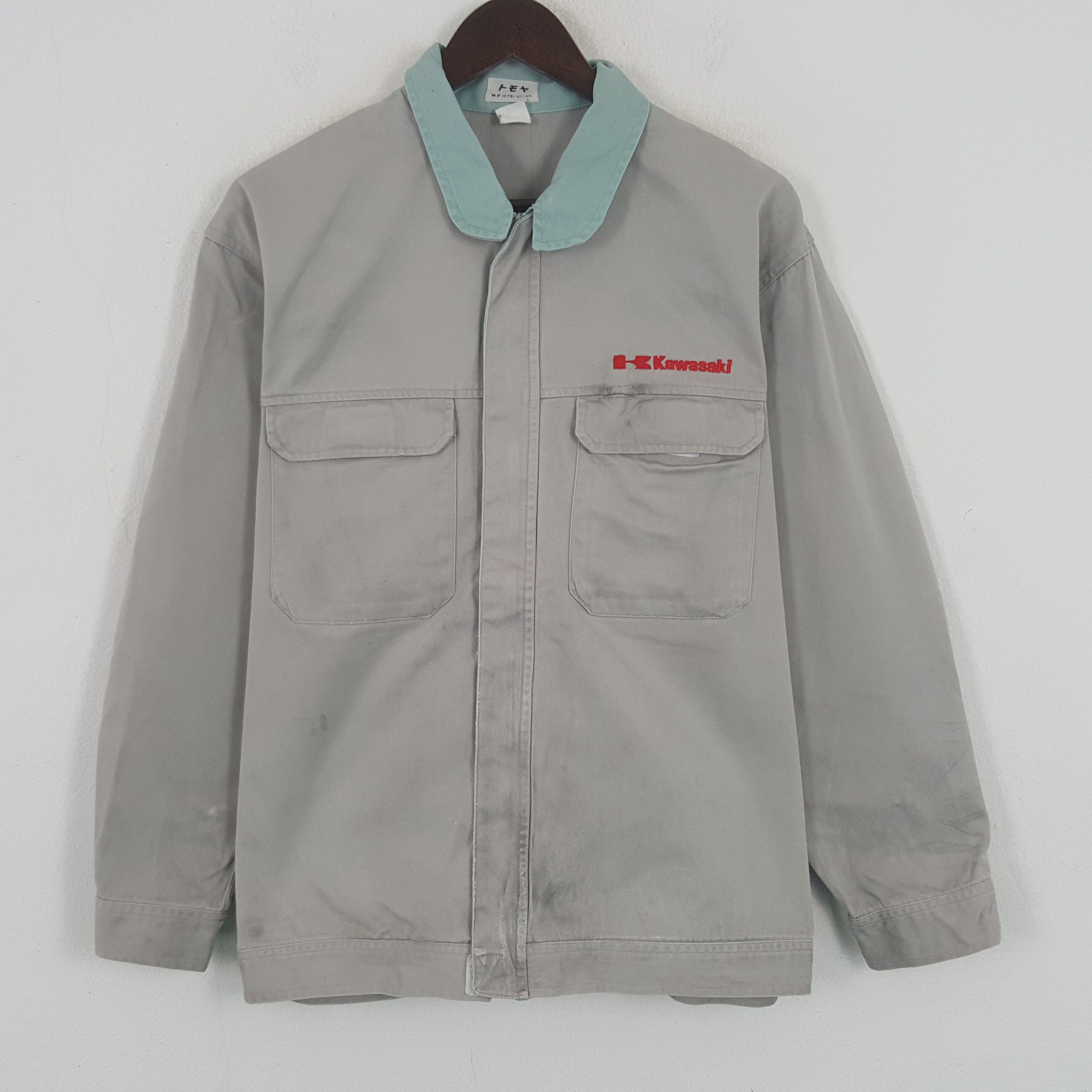 Japanese Brand × Vintage Vintage Kawasaki Worker Custom Logo Uniform Japan Jacket Size US L / EU 52-54 / 3 - 3 Thumbnail